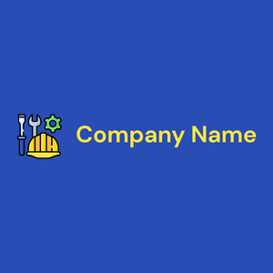 Helmet logo on a Cerulean Blue background - Construcción & Herramientas