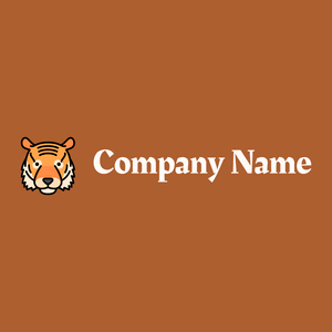 Tiger on a Fiery Orange background - Dieren/huisdieren