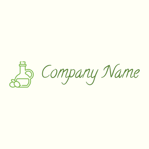 Olive oil logo on a Ivory background - Agricultura