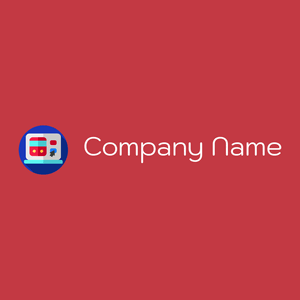 Online booking logo on a Mahogany background - Business & Consulting