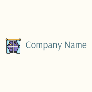 Window logo on a Floral White background - Abstrait
