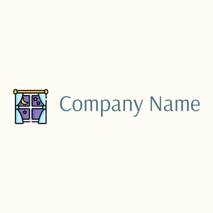 Window logo on a Floral White background - Abstracto