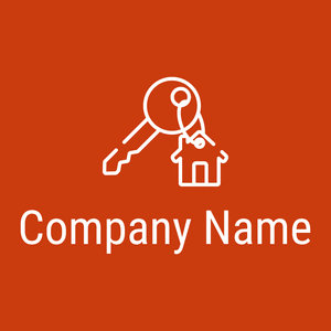 Contract logo on a Harley Davidson Orange background - Immobilien & Hypotheken