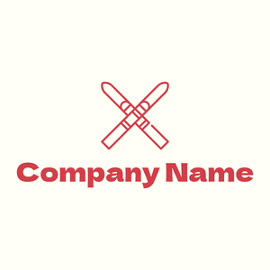 Ski logo on a Ivory background - Kleinhandel