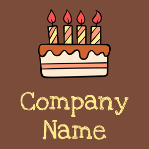 Birthday cake on a Nutmeg background - Juegos & Entretenimiento