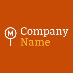 Metro logo on a Tenne (Tawny) background - Auto & Voertuig