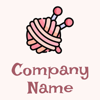 Knit logo on a Snow background - Entertainment & Kunst