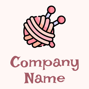 Knit logo on a Snow background - Arte & Intrattenimento