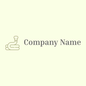 Snake logo on a Light Yellow background - Animales & Animales de compañía