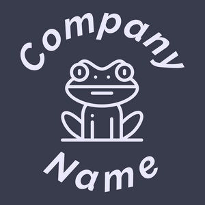 Frog logo on a Blue Zodiac background - Animales & Animales de compañía