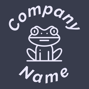 Frog logo on a Blue Zodiac background - Dieren/huisdieren