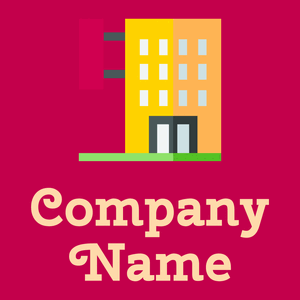 Motel logo on a Razzmatazz background - Viagens & Hotel
