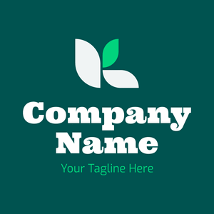 Logo of leaves forming a green-on-green k - Paisage