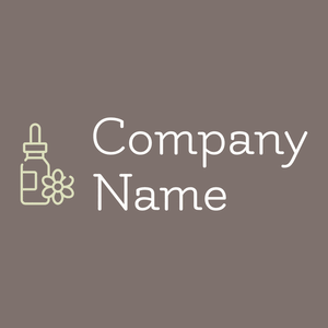 Essential oil logo on a Americano background - Wellness & Beauty