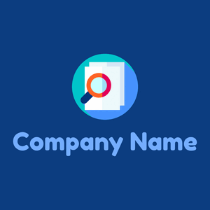 Document logo on a Dark Cerulean background - Abstracto