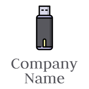 Flash drive logo on a White background - Ordinateur