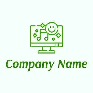 Show logo on a Mint Cream background - Computer
