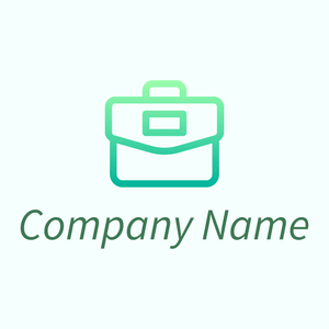 Briefcase logo on a Azure background - Negócios & Consultoria