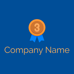 Medal logo on a Cobalt background - Domaine sportif