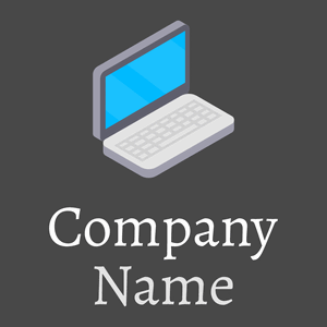 Laptop logo on a Charcoal background - Entreprise & Consultant