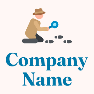 Detective logo on a Snow background - Sécurité