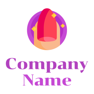 Nail logo on a White background - Moda & Belleza