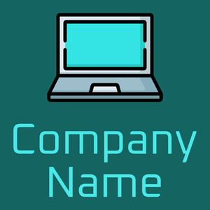 Laptop logo on a Blue Stone background - Negócios & Consultoria