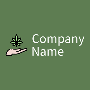 Cannabis logo on a Glade Green background - Medisch & Farmaceutisch