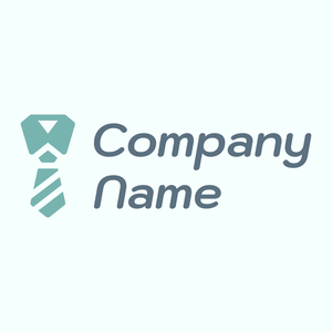 Tie logo on a Azure background - Moda & Belleza