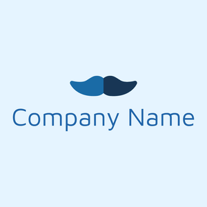 Moustache logo on a Alice Blue background - Mode & Schönheit