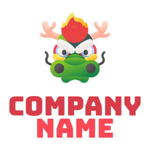 chinese Dragon logo on a White background - Dieren/huisdieren