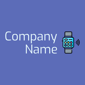 Smartwatch logo on a Chetwode Blue background - Computadora