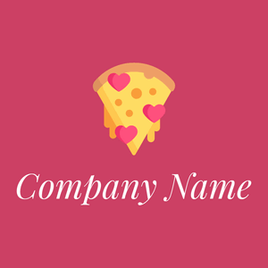 Pizza logo on a Cabaret background - Food & Drink