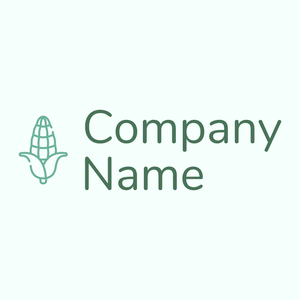 Outlined Corn logo on a Mint Cream background - Agricultura