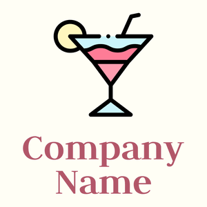 Pink Cocktail on a Ivory background - Food & Drink