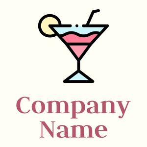 Pink Cocktail on a Ivory background - Cibo & Bevande