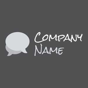 Speech bubble logo on a Trout background - Comunicaciones