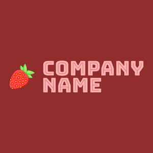 Strawberry logo on a Guardsman Red background - Environmental & Green