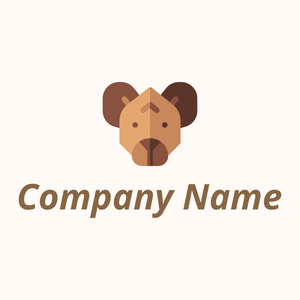 Hyena logo on a Seashell background - Animales & Animales de compañía