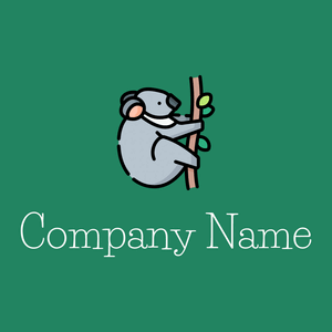 Koala logo on a Elf Green background - Animaux & Animaux de compagnie