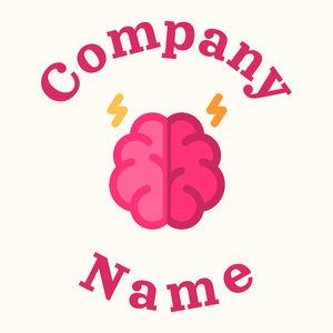 Brainstorm logo on a Floral White background - Abstracto