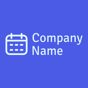 Calendar logo on a Blue background - Abstrait