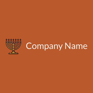 Menorah on a Christine background - Religión