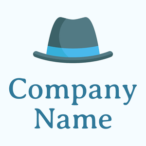 Hat logo on a Blue background - Moda & Beleza