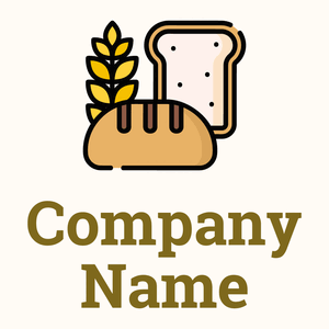 Bread logo on a Floral White background - Agricoltura