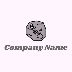 Fossil logo on a Lavender Blush background - Medio ambiente & Ecología