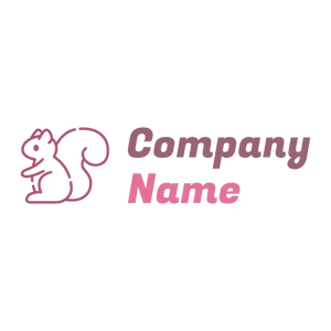 Cute Squirrel logo on a White background - Tiere & Haustiere