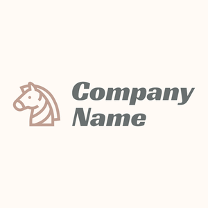 Zebra logo on a Seashell background - Animales & Animales de compañía