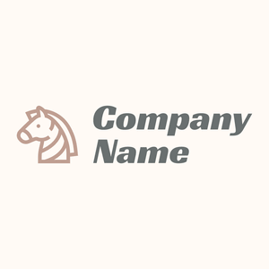 Zebra logo on a Seashell background - Animaux & Animaux de compagnie