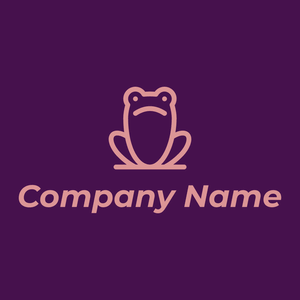 Frog logo on a Christalle background - Dieren/huisdieren